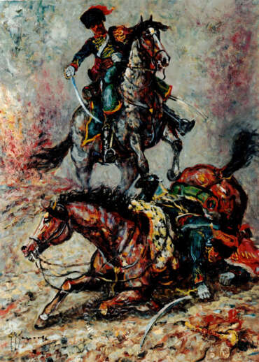 Giovan Francesco Gonzaga - Cacciatori a cavallo a Waterloo